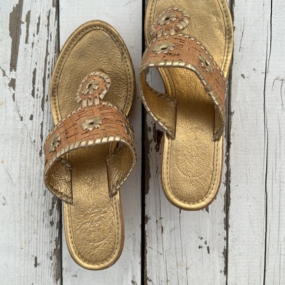 Jack Rogers Marbella Cork Mid Wedge Sandals - Picture 2 of 6